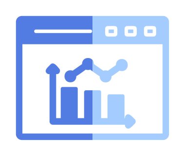 çubuk çizelgesi vektör illüstrasyonu