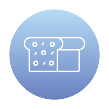 Gıda simgesi, Ekmek 'in vektör illüstrasyonu                    