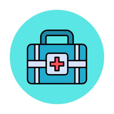 İlk yardım kiti vektör illüstrasyonu