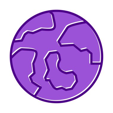 earth icon, vector illustration simple design