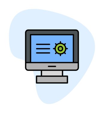 Basit Araştırma simgesi, vektör illüstrasyonu