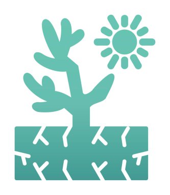 Mercan simgesi vektör illüstrasyonu