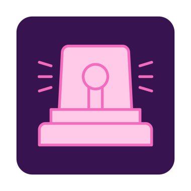 Siren simgesi, vektör çizimi 