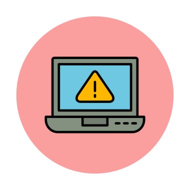 uyarı simgesi olan dizüstü bilgisayar 