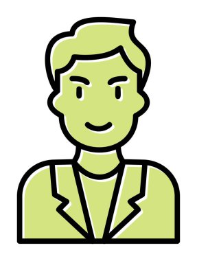 Aday erkekler simgesi, vektör illüstrasyonu 