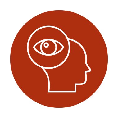 vizyon. Web simgesi basit illüstrasyon                 