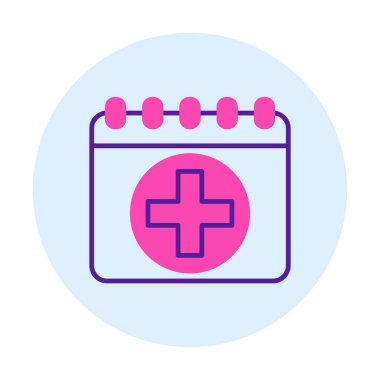 Takvim simgesi, vektör illüstrasyonu basit tasarım