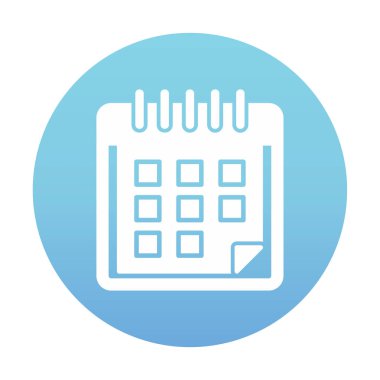 Takvim simgesi, vektör çizimi