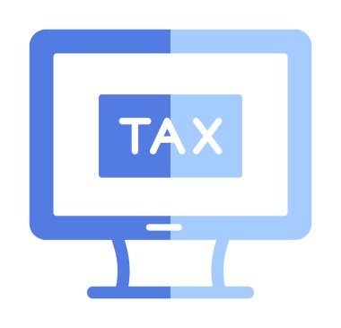 vergi ödeme ikonu vektör illüstrasyonu