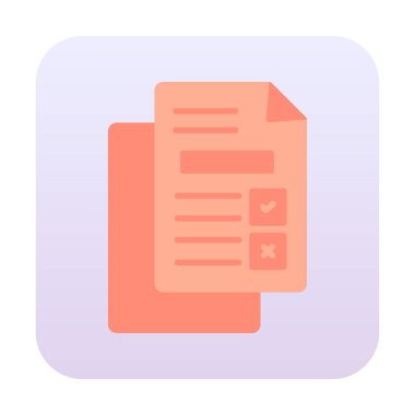 belgelerin vektör çizimi simgesi  