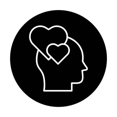 Aşık kişi ikon vektör illüstrasyonuName