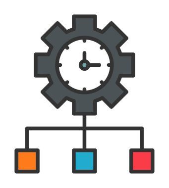 vector illustration of Time Management modern icon                       
