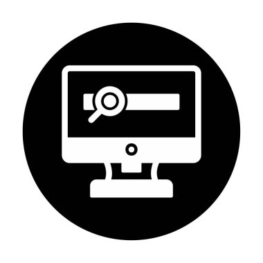 Basit Araştırma simgesi, vektör illüstrasyonu