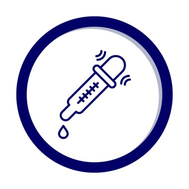 Pipette düz renk vektör ikonu tasarımı 