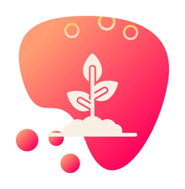 filizlenme simgesi, vektör illüstrasyonu  