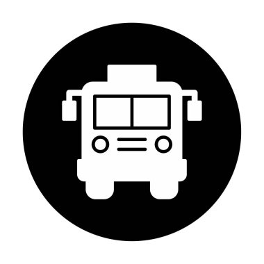 bus simgesi, vektör illüstrasyonu