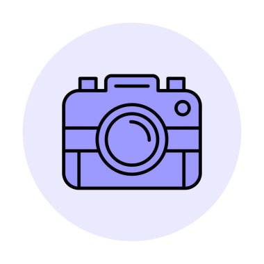 fotoğraf makinesi simgesi, vektör illüstrasyonu 