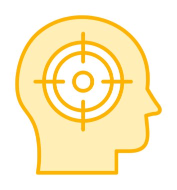 hedef simge, vektör illüstrasyonu basit tasarım