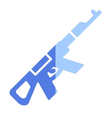 Ak47 simge vektör illüstrasyonu