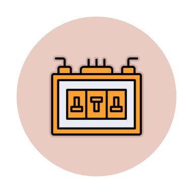 Sigorta kutusu mu? Web simgesi basit tasarım