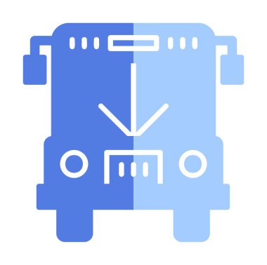 bus simgesi, vektör illüstrasyonu