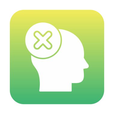 Yanlış vektör düz simgesi düşün 