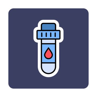 Kan Test Ağı simgesi, vektör illüstrasyonu
