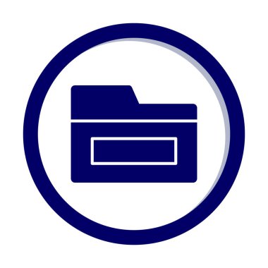 klasör web simgesi, vektör çizim