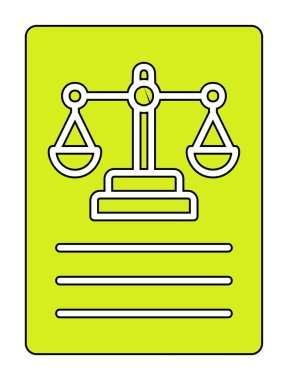 Basit yasalar simgesi vektör illüstrasyon tasarımı