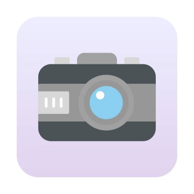 fotoğraf makinesi simgesi, vektör illüstrasyonu 