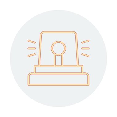 Siren simgesi, vektör çizimi 