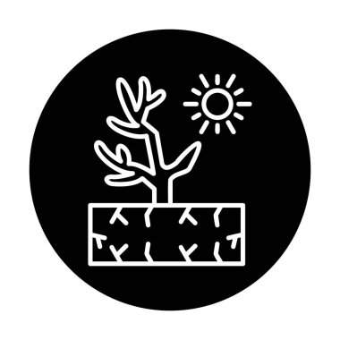 Mercan simgesi vektör illüstrasyonu