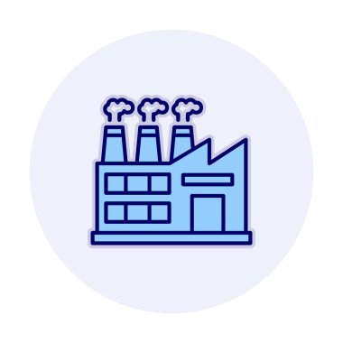 Factory icon, vector illustration simple design