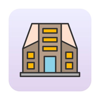 Şehir İnşa Ağı simgesi, vektör illüstrasyonu