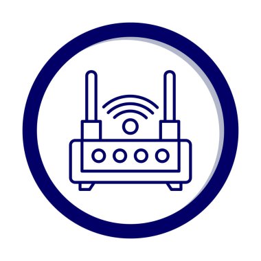  Wi-fi yönlendirici vektör illüstrasyonu