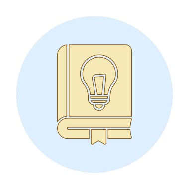 Fizik Kitabı vektör illüstrasyonu, simge ögesi arkaplanı