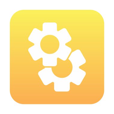 Gears'ı web simgesi, vektör çizim 