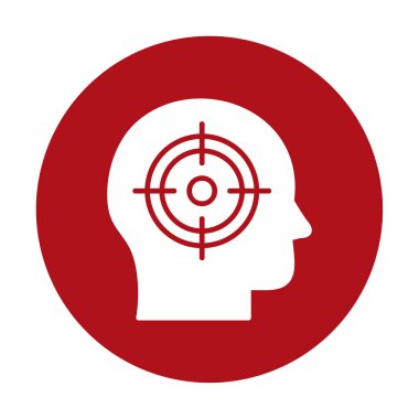 hedef simge, vektör illüstrasyonu basit tasarım