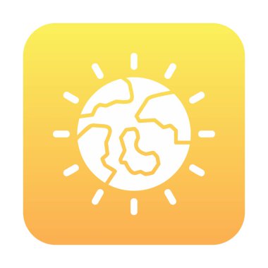 Dünya Günü ikon vektör illüstrasyonu