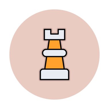 Satranç kalesi için vektör simgesi