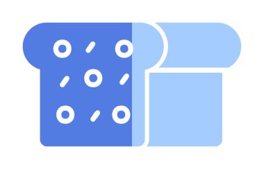 Gıda simgesi, Ekmek 'in vektör illüstrasyonu                    