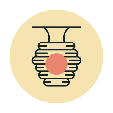 Arı kovanı simgesi vektör illüstrasyonu