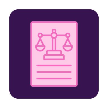 Basit yasalar simgesi vektör illüstrasyon tasarımı