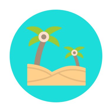 plaj simgesi vektörü beyaz arkaplanda izole edildi