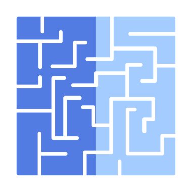 Labirent için labirent oyunu, çözüm. vektör