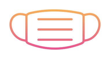 Tıbbi veya Cerrahi Yüz Maskesi. Virüs Koruma. Solunum maskesi takıyorum. Sağlık ve Coperid 19 Önleme Konsepti. Vektör İllüstrasyonu