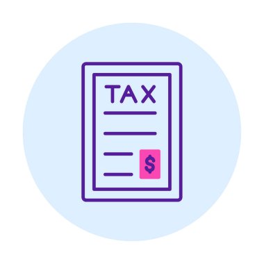 vergi ödeme ikonu vektör illüstrasyonu