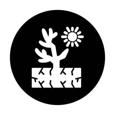 Mercan simgesi vektör illüstrasyonu