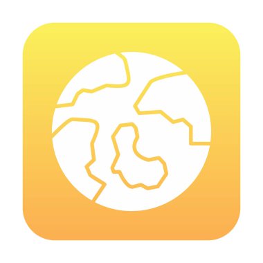 earth icon, vector illustration simple design