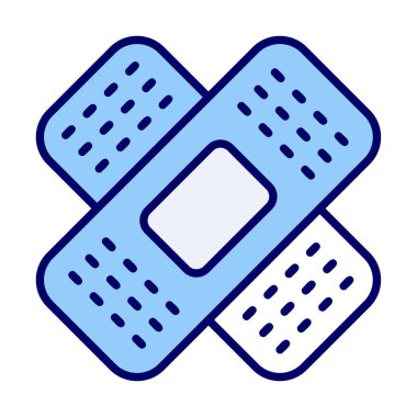 Yara bandı simgesi, vektör illüstrasyonu  